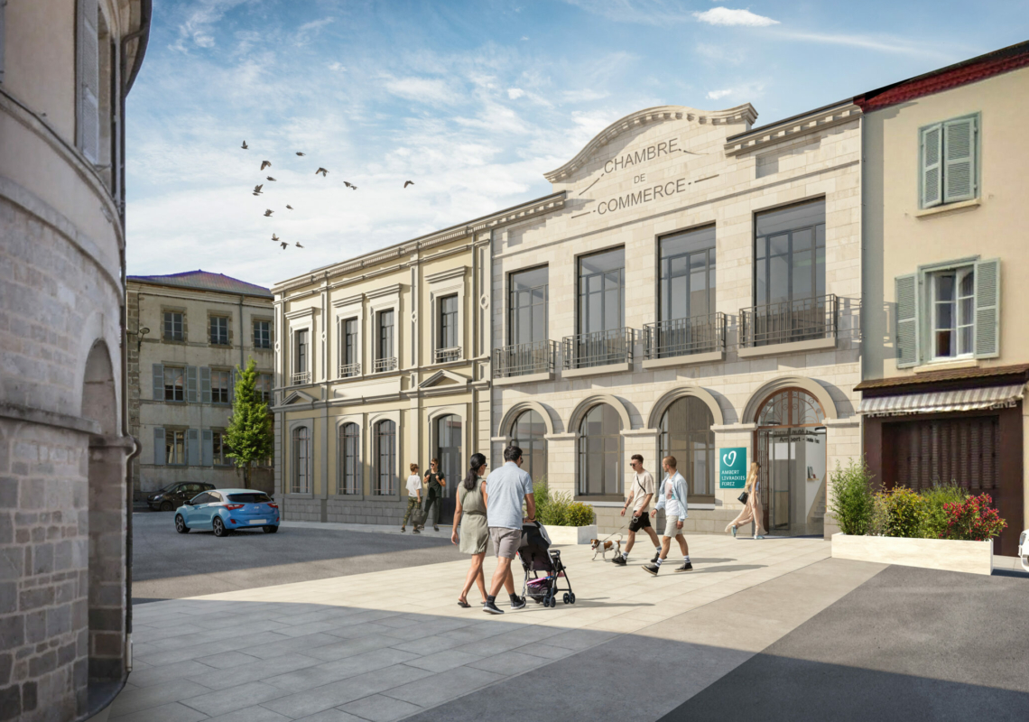 Nouveau siège d’Ambert Livradois Forez. Le chantier de réhabilitation a débuté