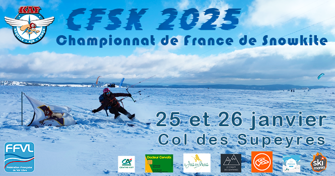 ANNULÉ – Championnat de France de snowkite // Valcivières