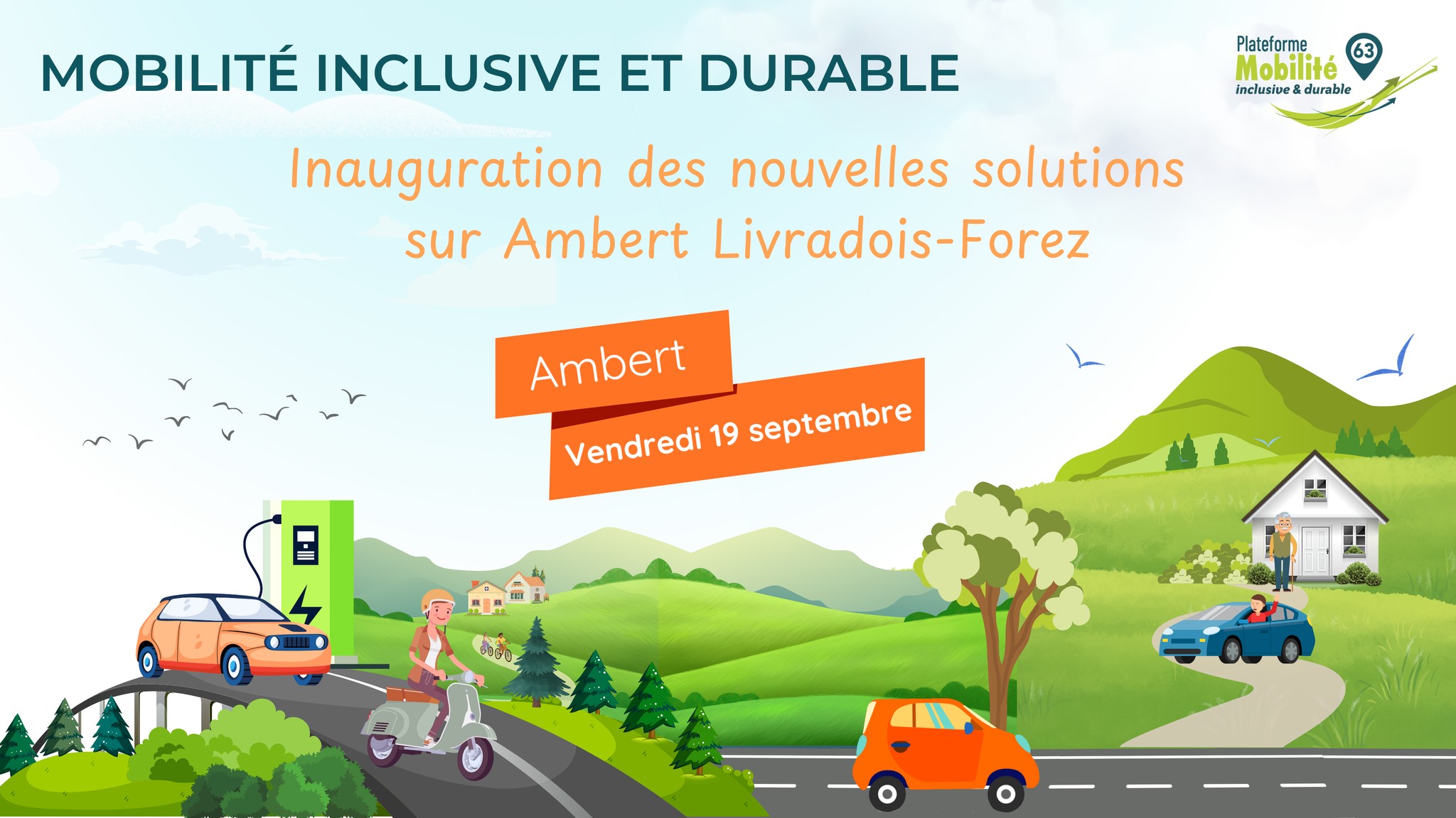 Inauguration des solutions de mobilité inclusive et durable // Ambert