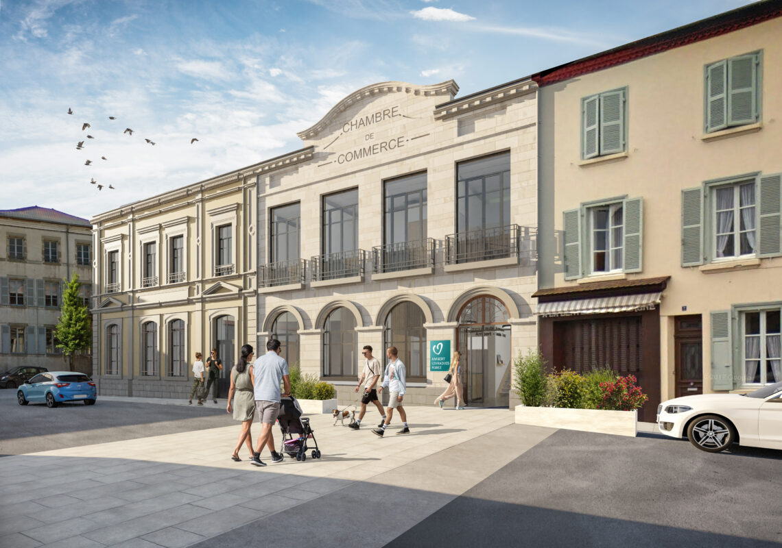 Nouveau siège d’Ambert Livradois Forez. Le chantier de réhabilitation a débuté