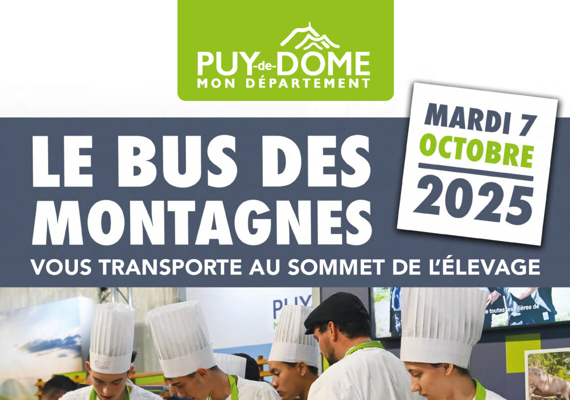 En octobre, visitez le Sommet de l’Élevage grâce au Bus des Montagnes