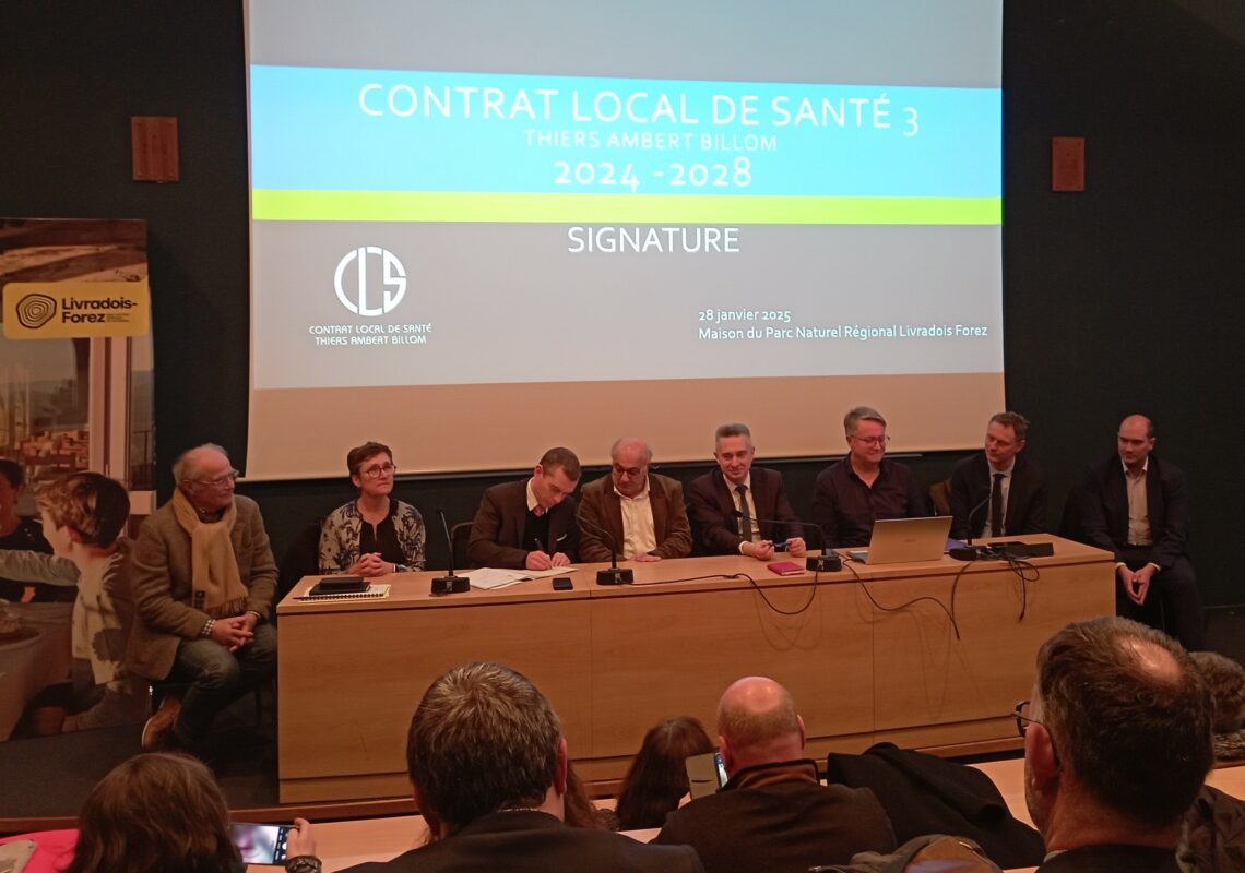 Poursuite du Contrat Local de Santé Thiers Ambert Billom 2024 / 2028