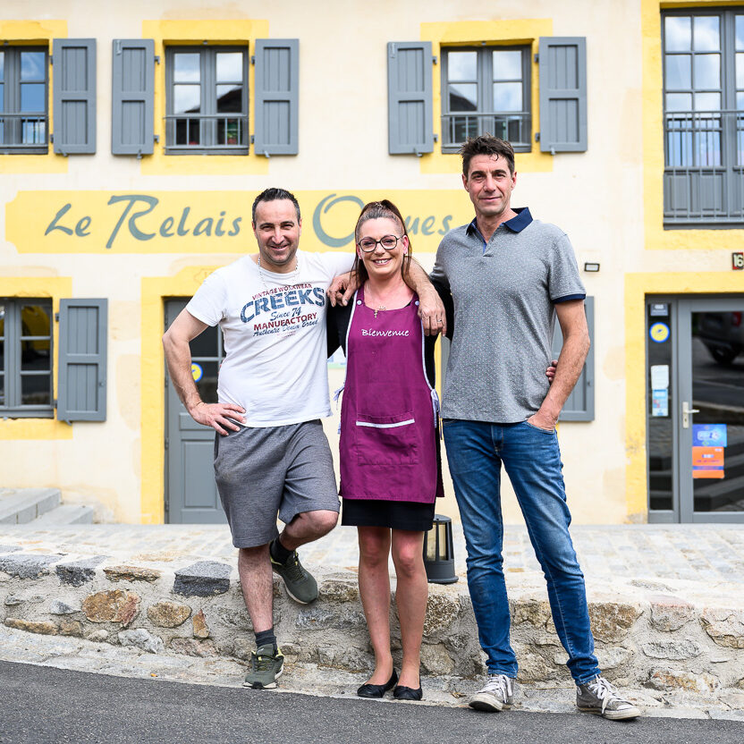 Cécile, Hubert et  Fabien