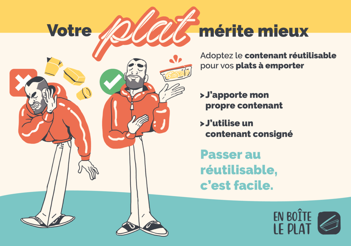 Votre plat mérite mieux : passez au réutilisable !