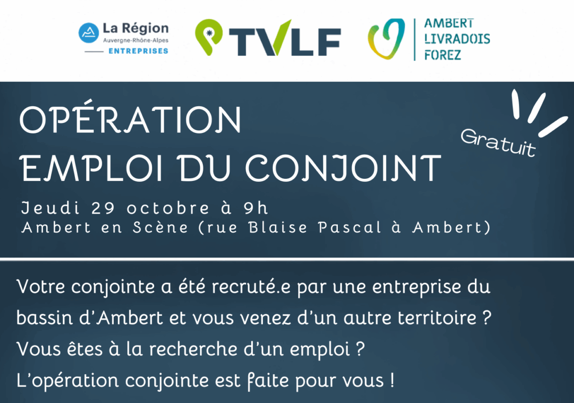 Opération emploi du conjoint // Ambert